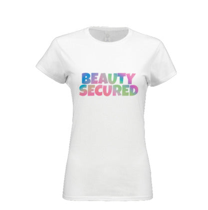 White Ombre Beauty Secured T-Shirt