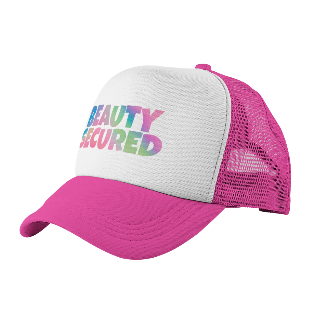 (Ombre) Pink & White Trucker Hat